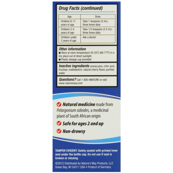 Nature's Way Umcka Coldcare Children's Cherry Syrup